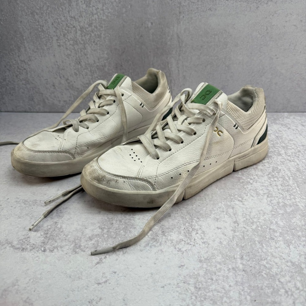 ON Cloud The Roger Centre Court White/ Green 48.98324 Womens 8.5 EU 40